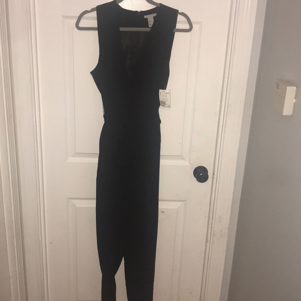 Black belted romper